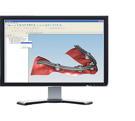 Computer monitor displaying a screenshot of ExpressReview 8.0 software